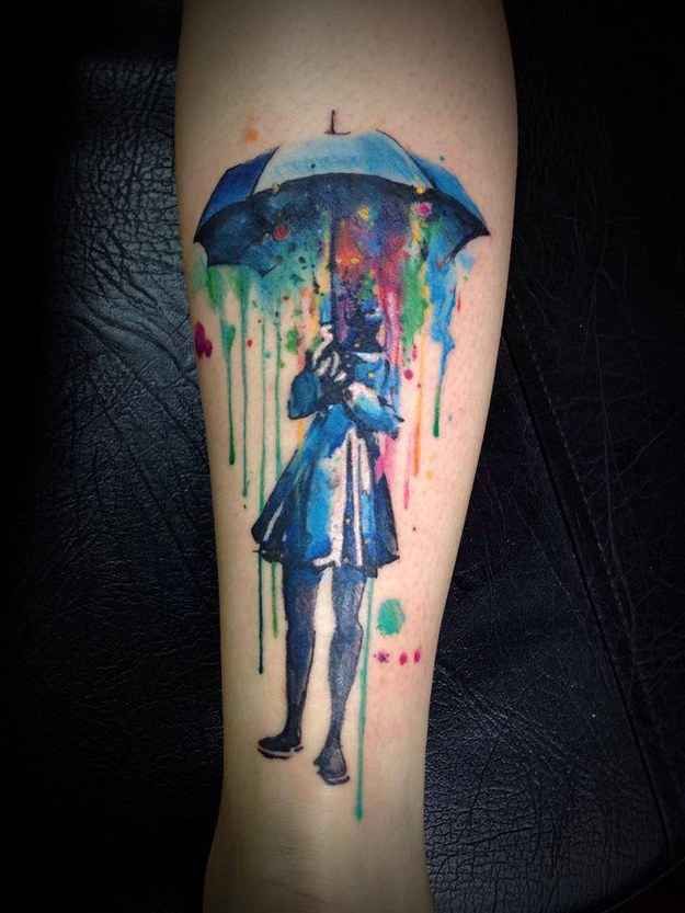 Desenho mistura personagem em azul com